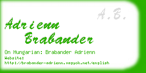 adrienn brabander business card